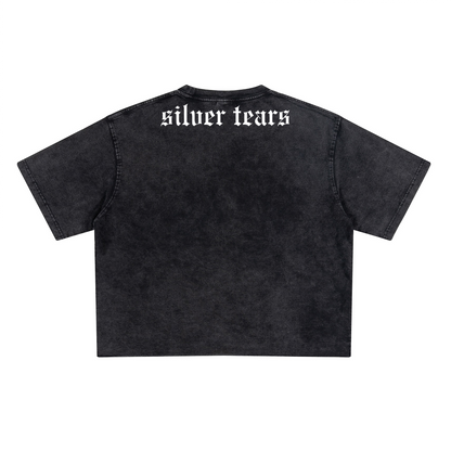 Unisex Cropped Snow Washed T-shirt(285GSM)