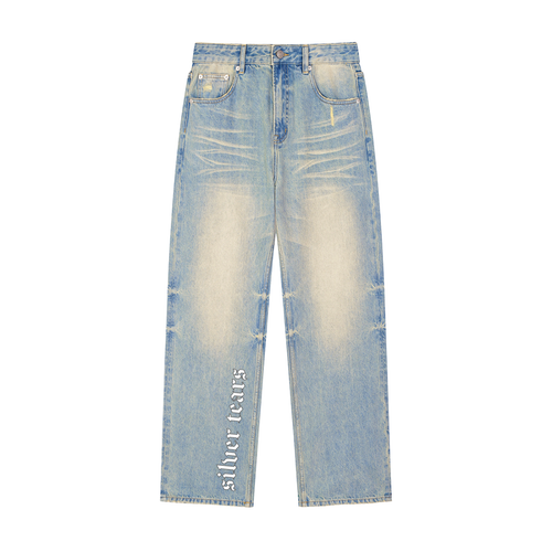 Sun Fade Raw Denim Jeans
