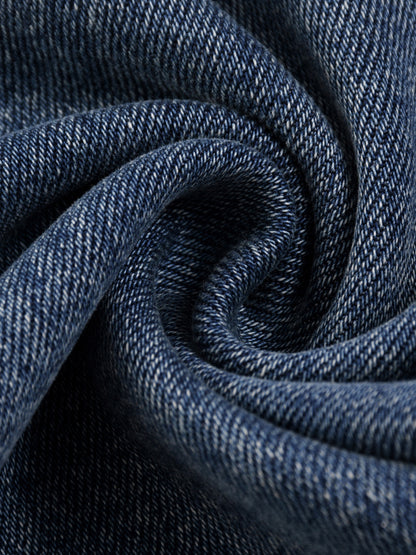 Sun Fade Heavyweight Dark Blue Denim Jeans